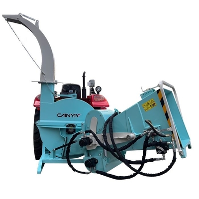 PTO Driven Wood Chipper Shredder 10inch Capacity Full Hydraulic Feed System